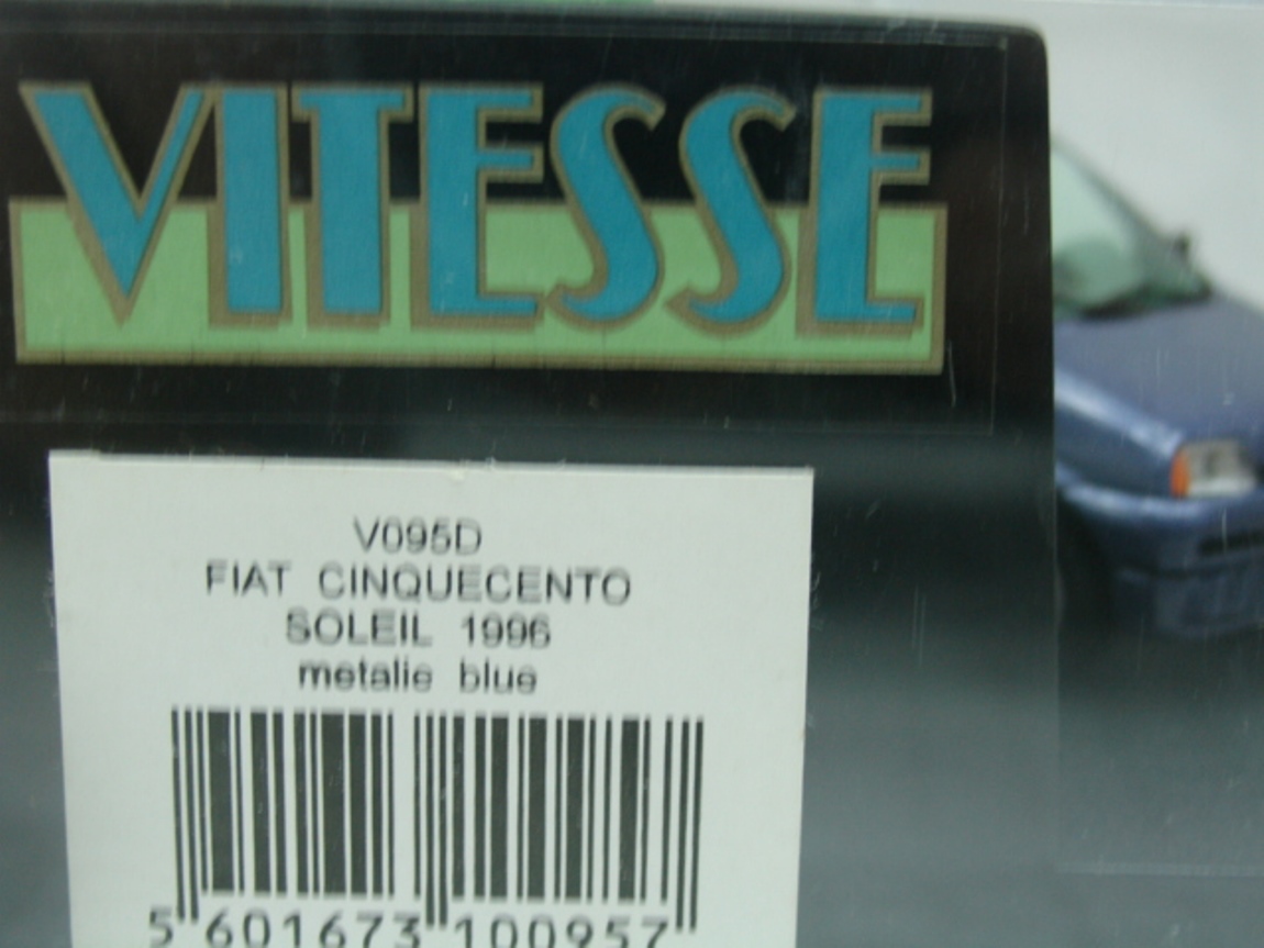WOW EXTREMELY RARE Fiat Cinquecento Soleil 1996 Pearl Blue 1