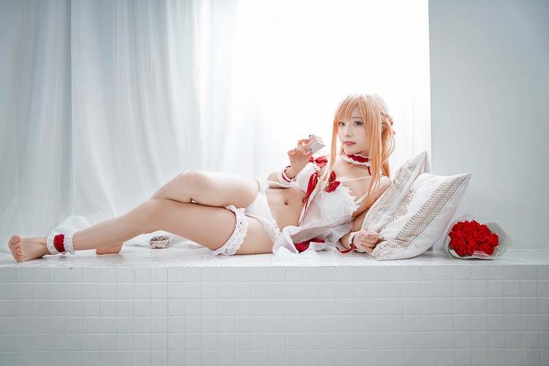 切切Celia 亚丝娜内衣 Asuna Cosplay 写真图集 93P插图8
