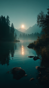 alonr29-calm-moonlit-lake-at-night-with-gentle-small-waves-and-6d98bebf-ab0d-4f40-84e8-ebb2cc399ea8