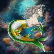 clownfish tail gold green_splash