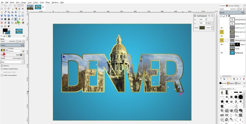 gold-gradient-dome-layer