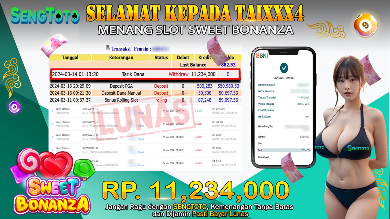 BUKTI PEMBAYARAN SLOT SWEET BONANZA