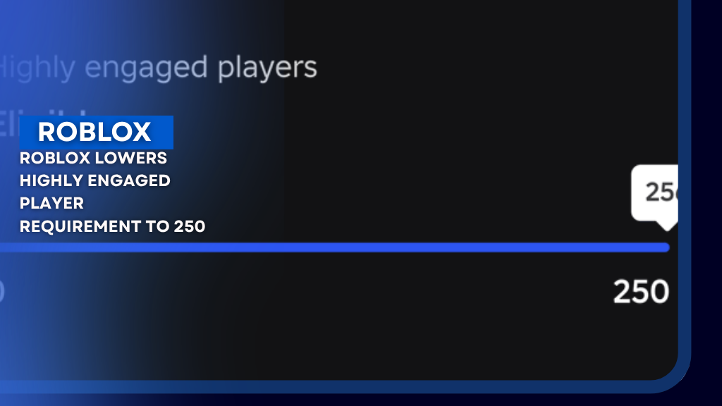 Roblox Lowers Highly Engaged Player Requirement to 250