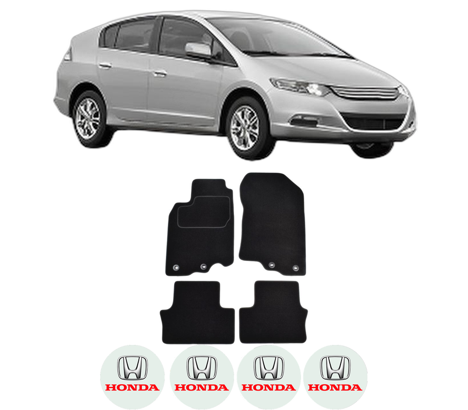 Set Covorase Presuri HONDA INSIGHT (ZE_) din 2009, Auto, Material Textil Mocheta, 4 Stickere auto cu HONDA