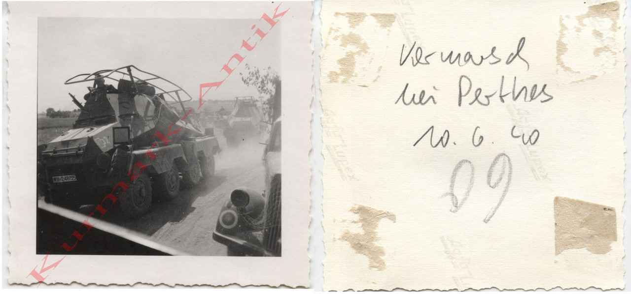 A.R.397 Frankreich Panzer Spähwagen in Perthes 1