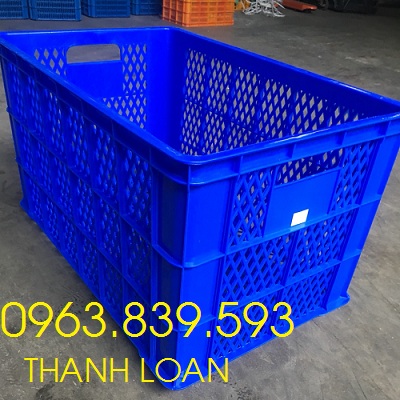 Sóng nhựa giao hàng sau xe máy, rổ nhựa shipper rẻ / 0963.839.593 Ms.Loan Song-ho-hs0199-xanh-duong