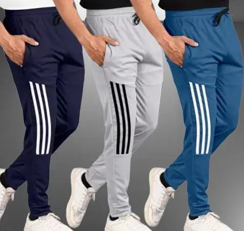 Men's Stylish Jogger Lower Track Pants for Gym Casual Wear for Men(Pack Of 3 Color 5 (R309)