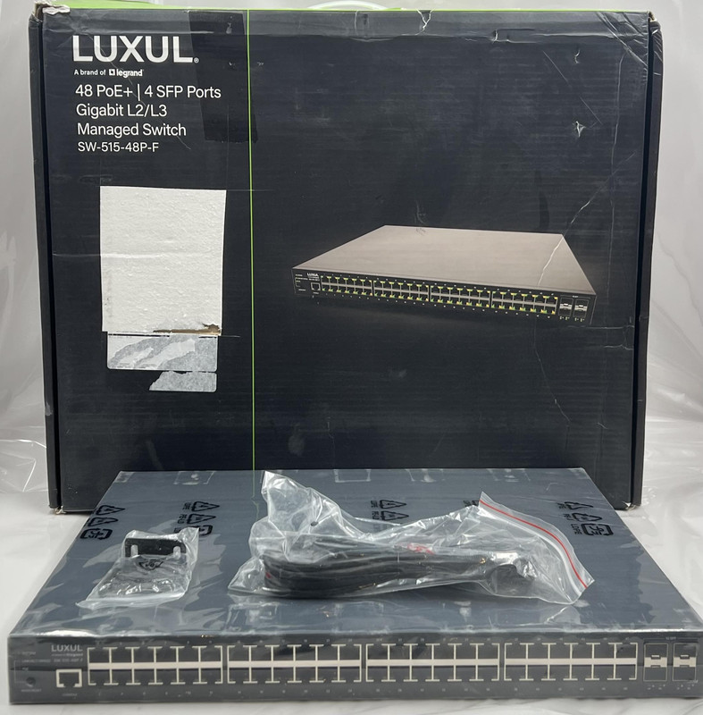 LUXUL SW-515-48P-F 48-PORT POE+ 4-SFP MANAGED SWITCH