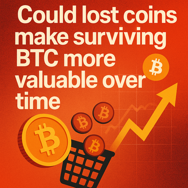 Could lost coins make surviving BTC more valuable over time