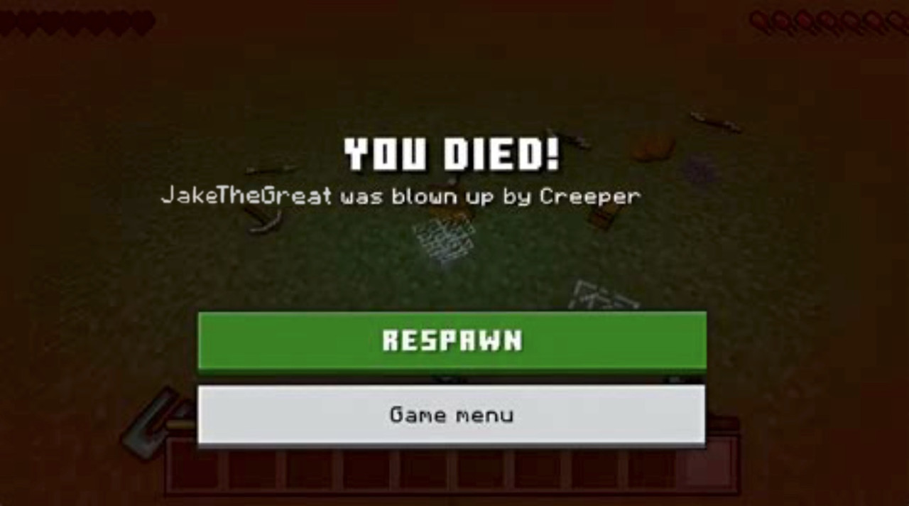 "You Died" screen