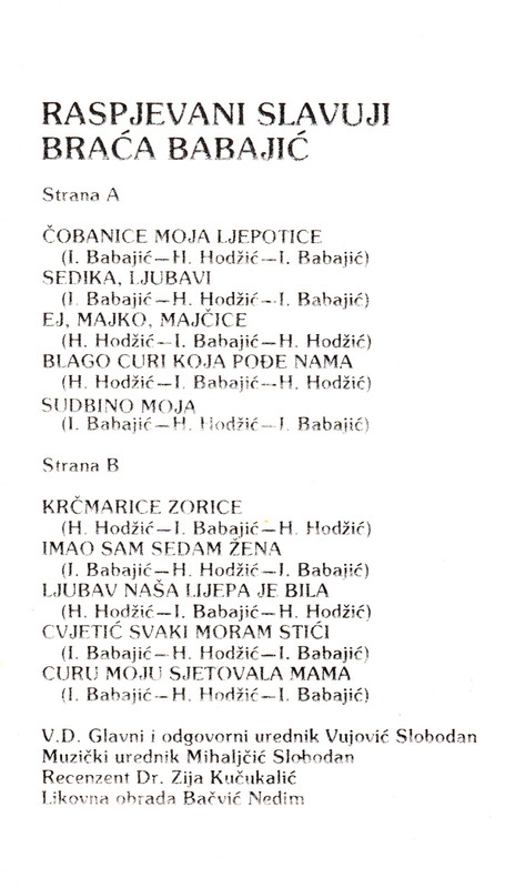Braca Babajic 1982 kz
