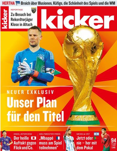 Cover: Kicker Sportmagazin No 94 vom 21  November 2022