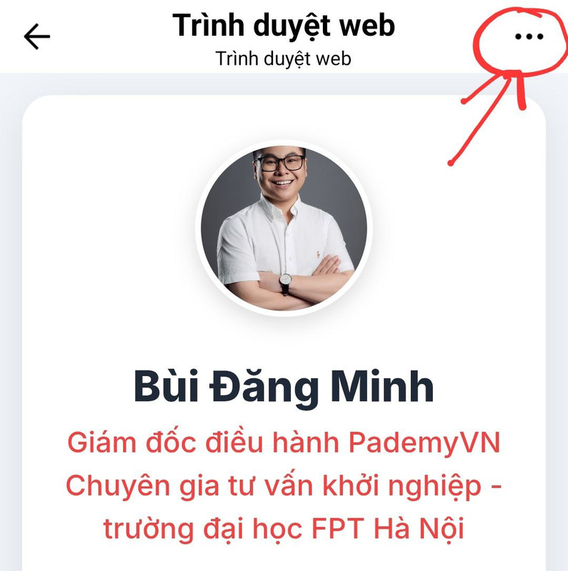 Hướng dẫn mở bằng trình duyệt - bước 1