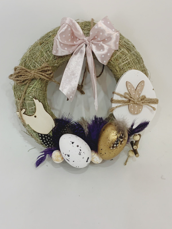 Coroniță pentru Paște din paie Egg's