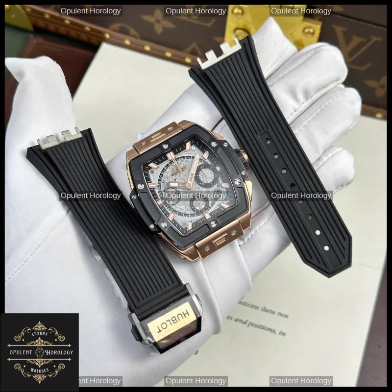 Hublot Spirit of Big Bang King Gold & Black Ceramic 42 mm Automatic Chronograph - Super Clone