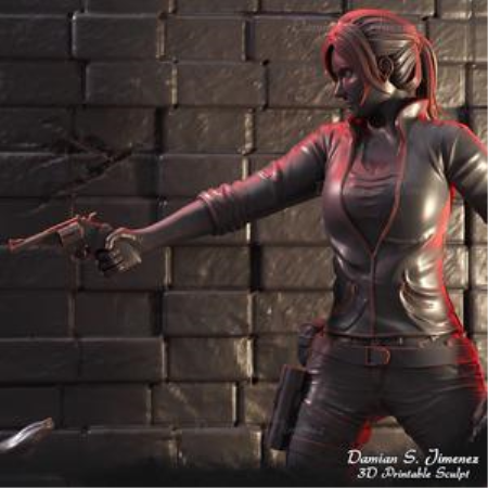 Claire Redfield Diorma – Resident Evil – 3D Print Model Claire Redfield Diorma – Resident Evil – 3D Print Model