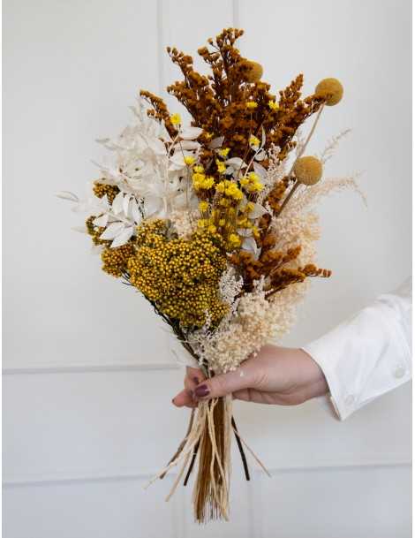 Ramo Eterno Confeccionado Con Flor Seca Y Preservada