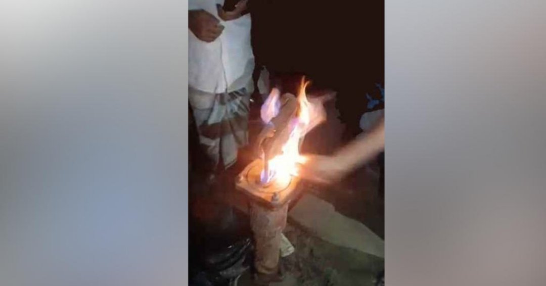 টিউবওয়েল থেকে গ্যাস বের হওয়া
