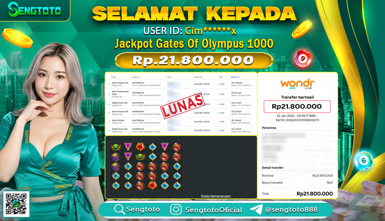 BUKTI PEMBAYARAN SLOT GATES OF OLYMPUS 1000