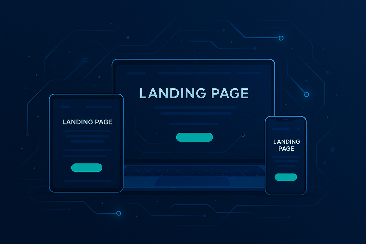Landing page profissional otimizada para capturar leads