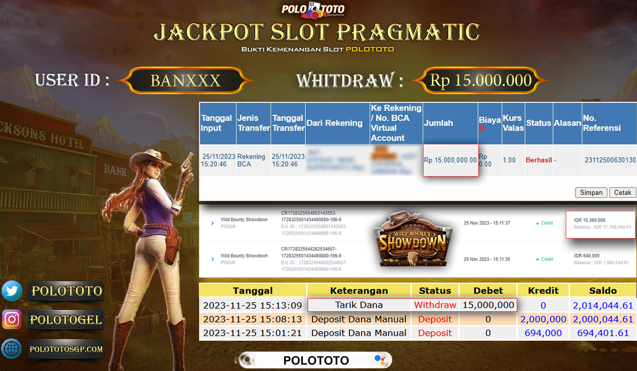 BUKTI PEMBAYARAN JACKPOT DIPOLOTOTO DIBAYAR LUNAS!!!