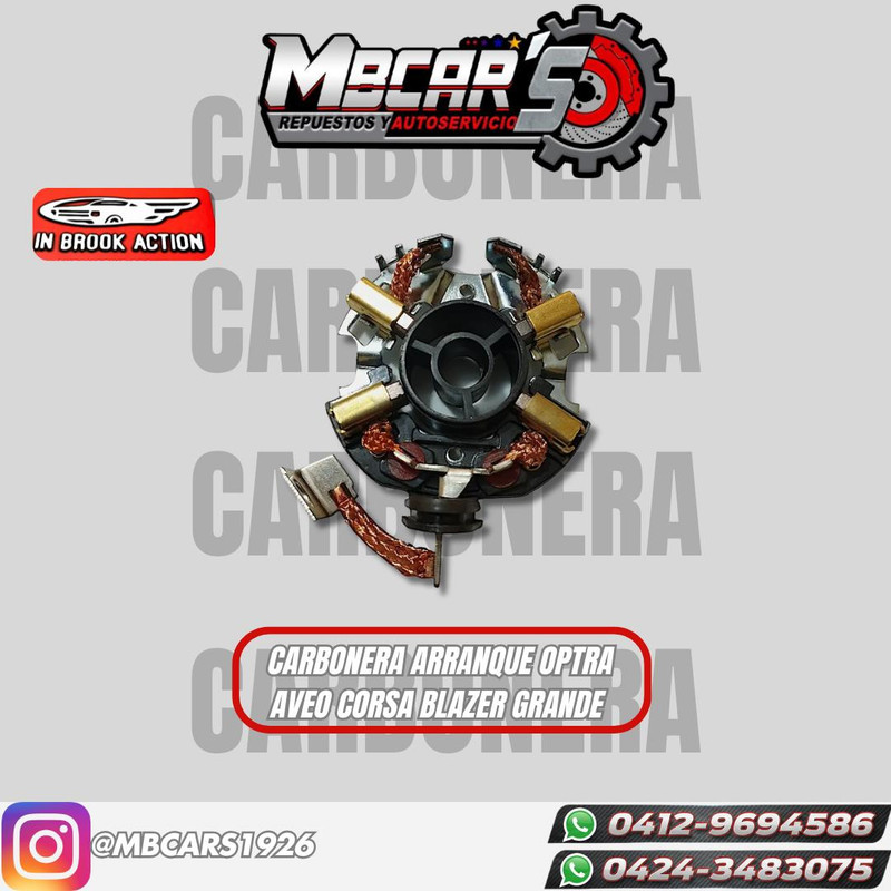 CARBONERA DE ARRANQUE OPTRA / AVEO / CORSA / BLAZER GRANDE 