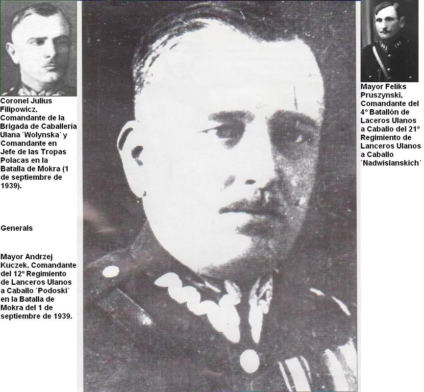 Coronel Julius Filipowicz, Mayor Andrzej Kuczek y Mayor Feliks Pruszynski