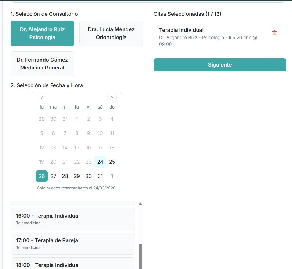 Vista previa de la Agenda Inteligente