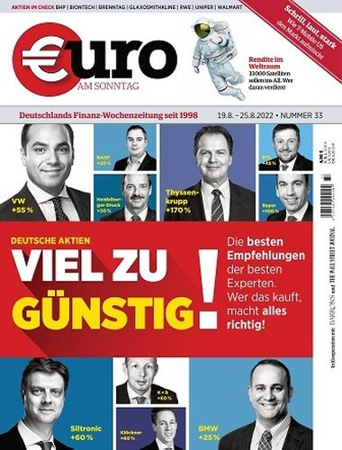 Cover: Euro am Sonntag Finanzmagazin No 33 vom 19  August 2022