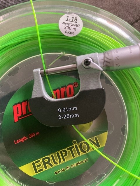 Pro's Pro Hexaspin Twist Blue 1.25mm - Tennis String Reel 200m