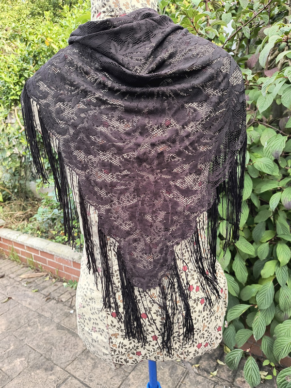 Brown Knitted Shawl