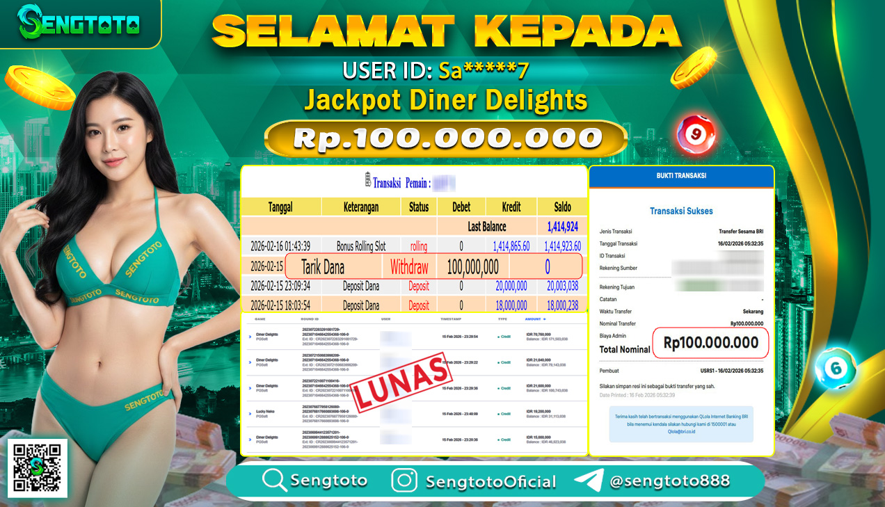 BUKTI PEMBAYARAN SLOT DINER DELIGHTS