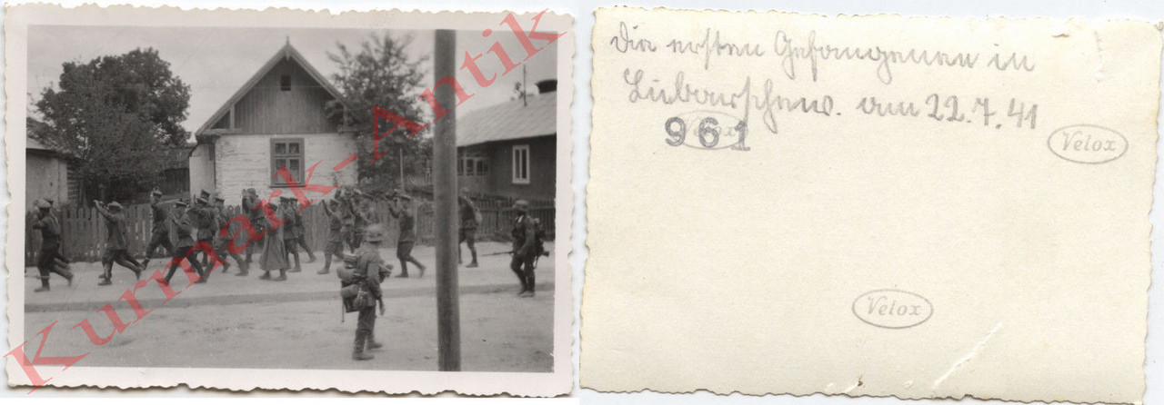 Russland OT Barbarossa die ersten POW Gefangenen bei Lubartschew