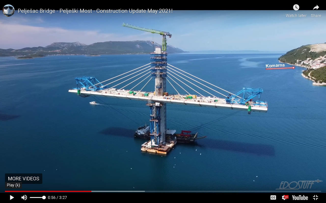 New China TV: China-constructed Peljesac Bridge progressing at speed in Croatia - Page 7 132