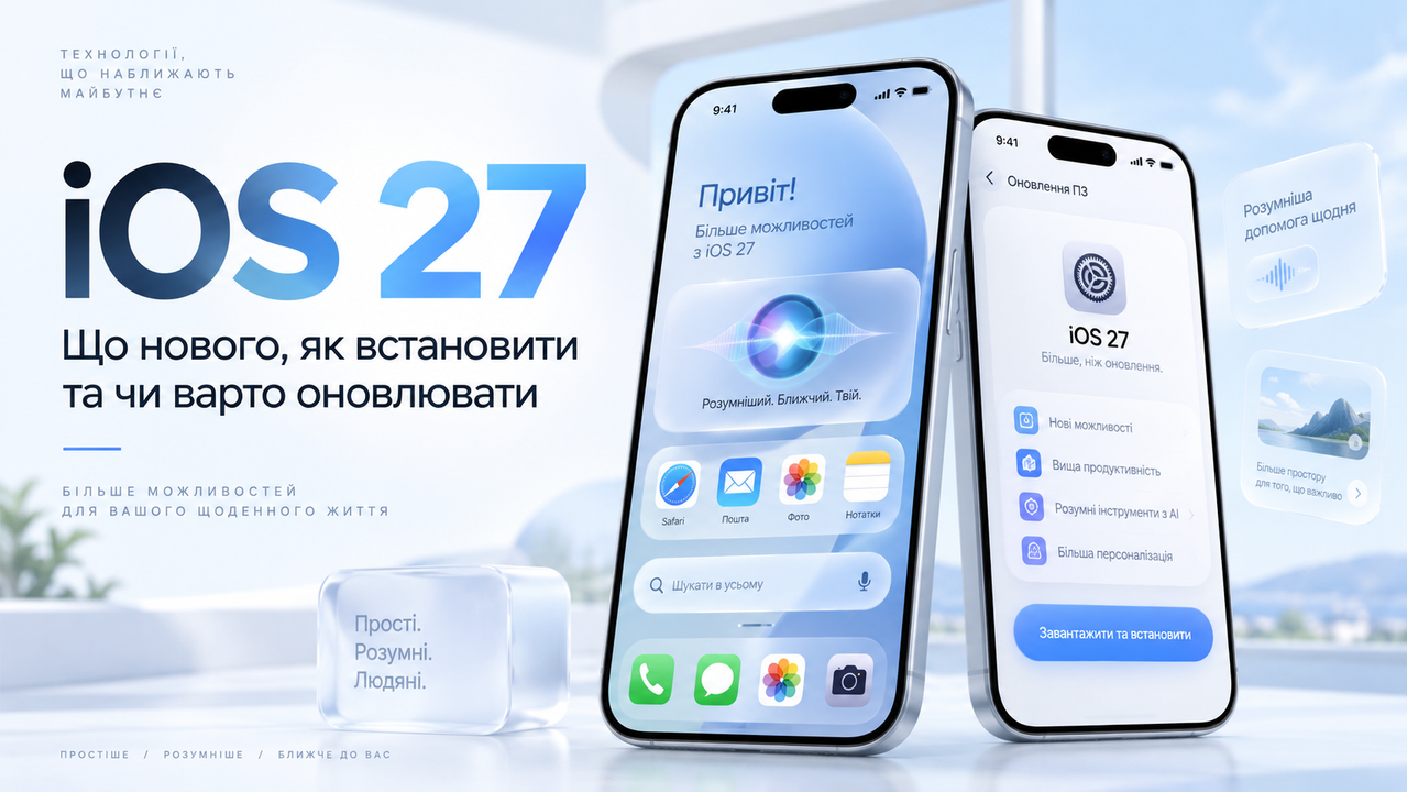 iOS 27: що нового, як встановити та чи варто оновлювати iPhone