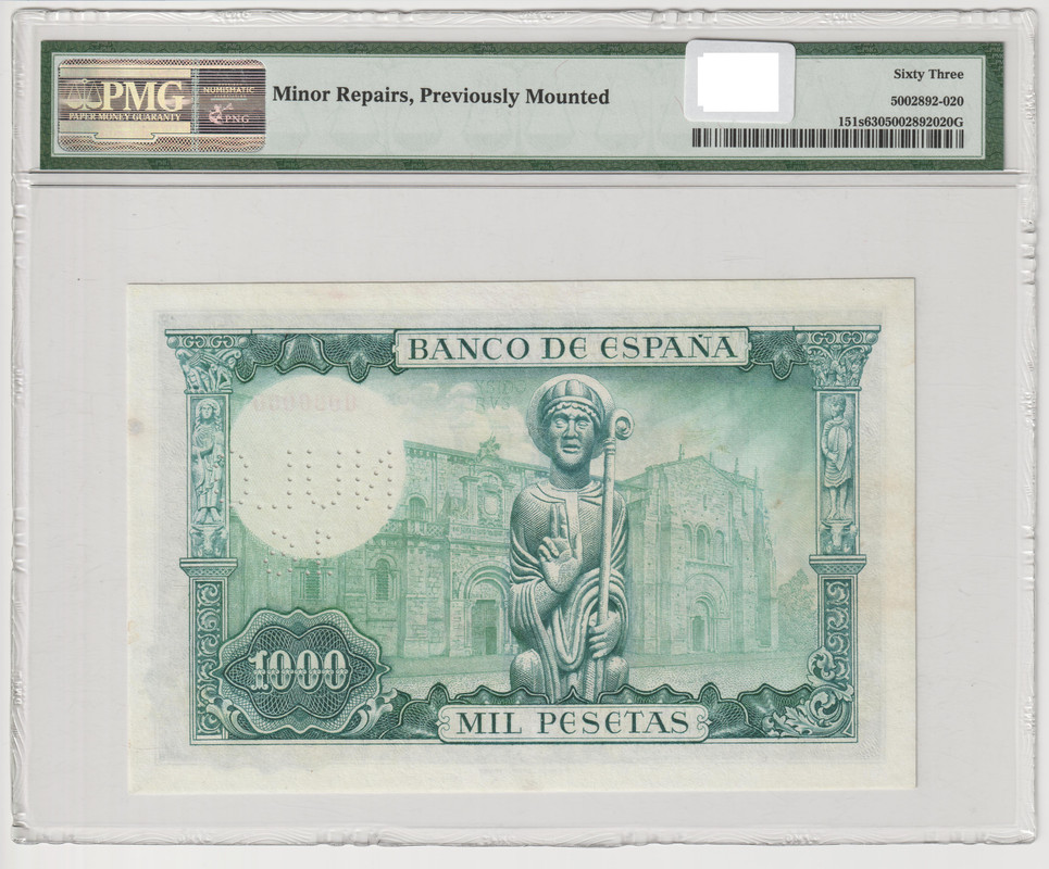 specimen 1000 pesetas 1965-ND 1971 Escaneo-7-10