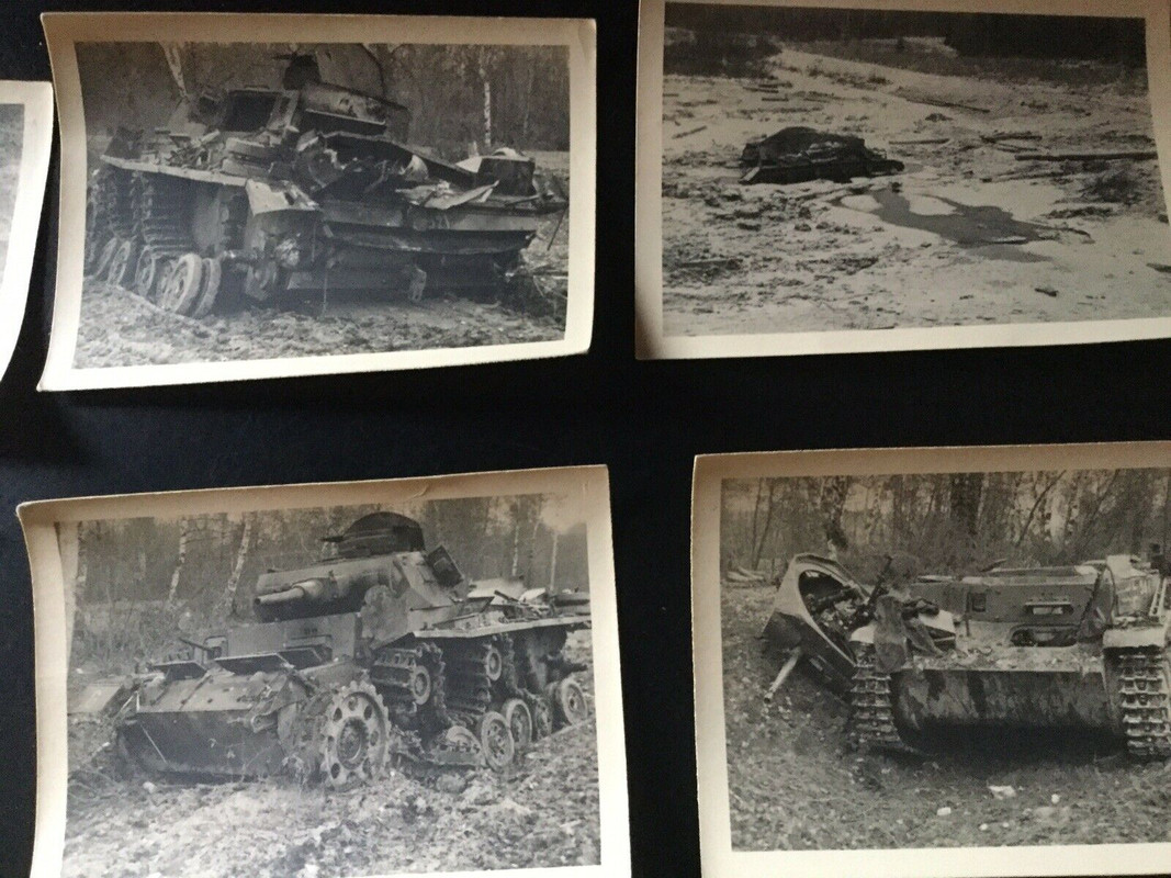 Fotos 2 Weltkrieg Beschädigter Panzer III Wehrmacht