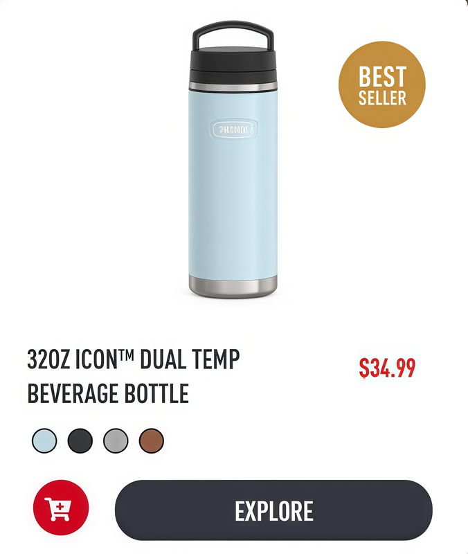 Dual Temp Thermos Bottle