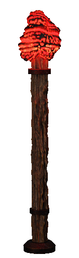 Deco-Short-Torch-Red-Stick-Only