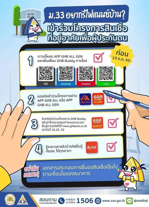 ผู้ประกันตนมาตรา 33 มีเฮ อยากรีไฟแนนซ์บ้าน เข้าร่วมโครงการสินเชื่อที่อยู่อาศัยเพื่อผู้ประกันตน — New