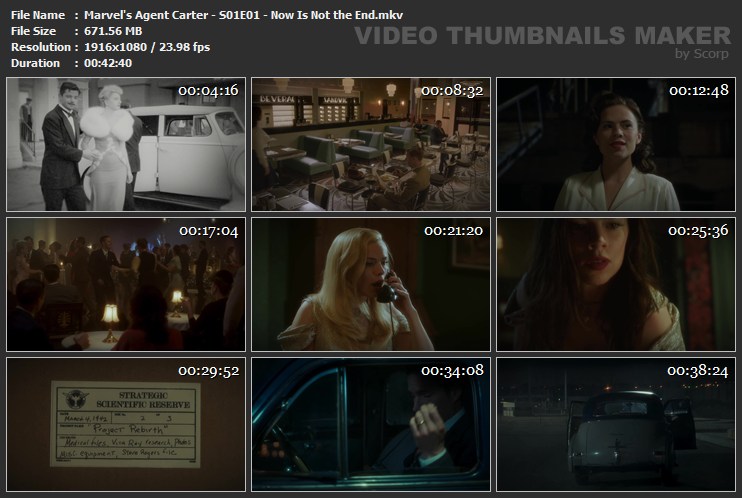 Marvel s Agent Carter S01E01 Now Is Not the End mkv