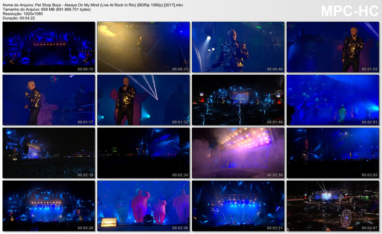 Pet Shop Boys - Always On My Mind (Live At Rock In Rio) (BDRip 1080p) [2017]