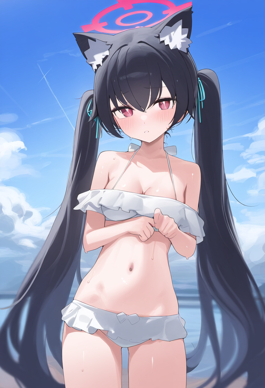 1girl, serika, blue archive, mikozin, NDGD, ohlia, {kobayashi ritz}, reoen, cowb s-2154619577