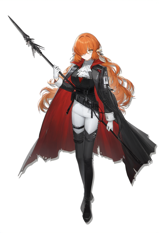 depth of field, 1girl, ishmael (limbus company), orange hair, hair over one eye, s-3014536253