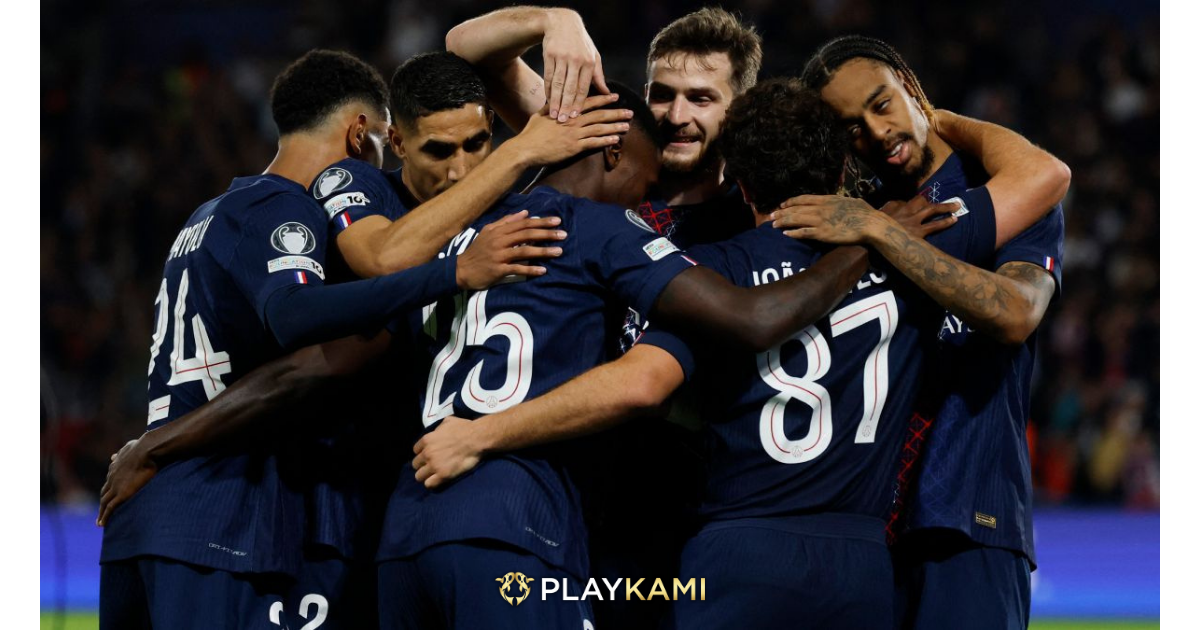 skuad PSG saat membantai atalanta 4-0