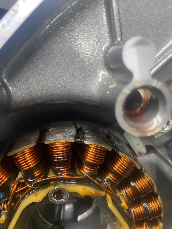 yamaha mt09sp gen4 stator destroyed and yamaha v0 3ivfofl25j4h1