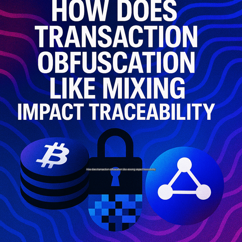 How does transaction obfuscation like mixing impact traceability