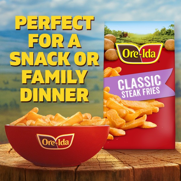 Ore Ida Golden Thick Cut Steak French Fries Fried Food Snacks Frozen Potatoes 3