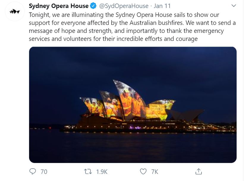 Mapping video di Sydney Opera House