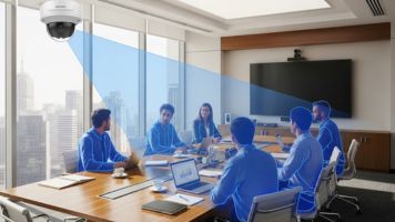 Câmera dome Hikvision com seu design resistente